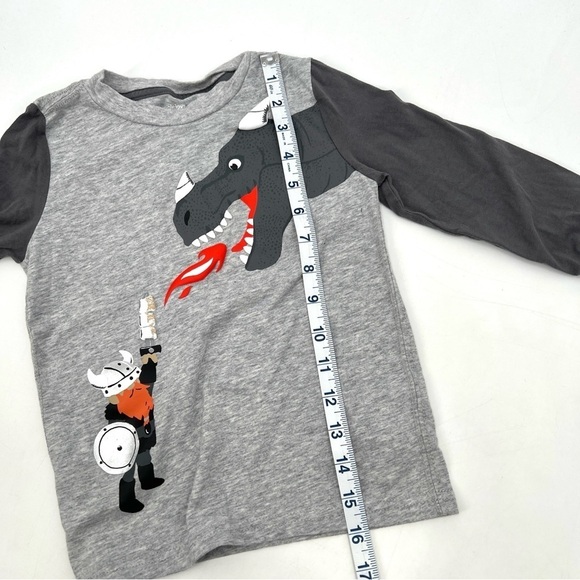 BUNDLE of Boys Clothes: 2 Long Sleeve Tops + 1 Sweatshorts Size 3T - Picture 13 of 14